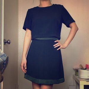 Topshop back zip mini dress